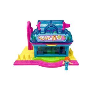 Vintage 2006 Polly Pocket 10th Anniversary Supermarket Grocery Store W/ Figure